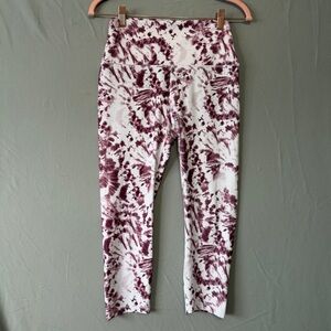 RBX Active Womens High Waist Squat Proof Crop Leggings M Yoga Ultra Soft Tie Dye